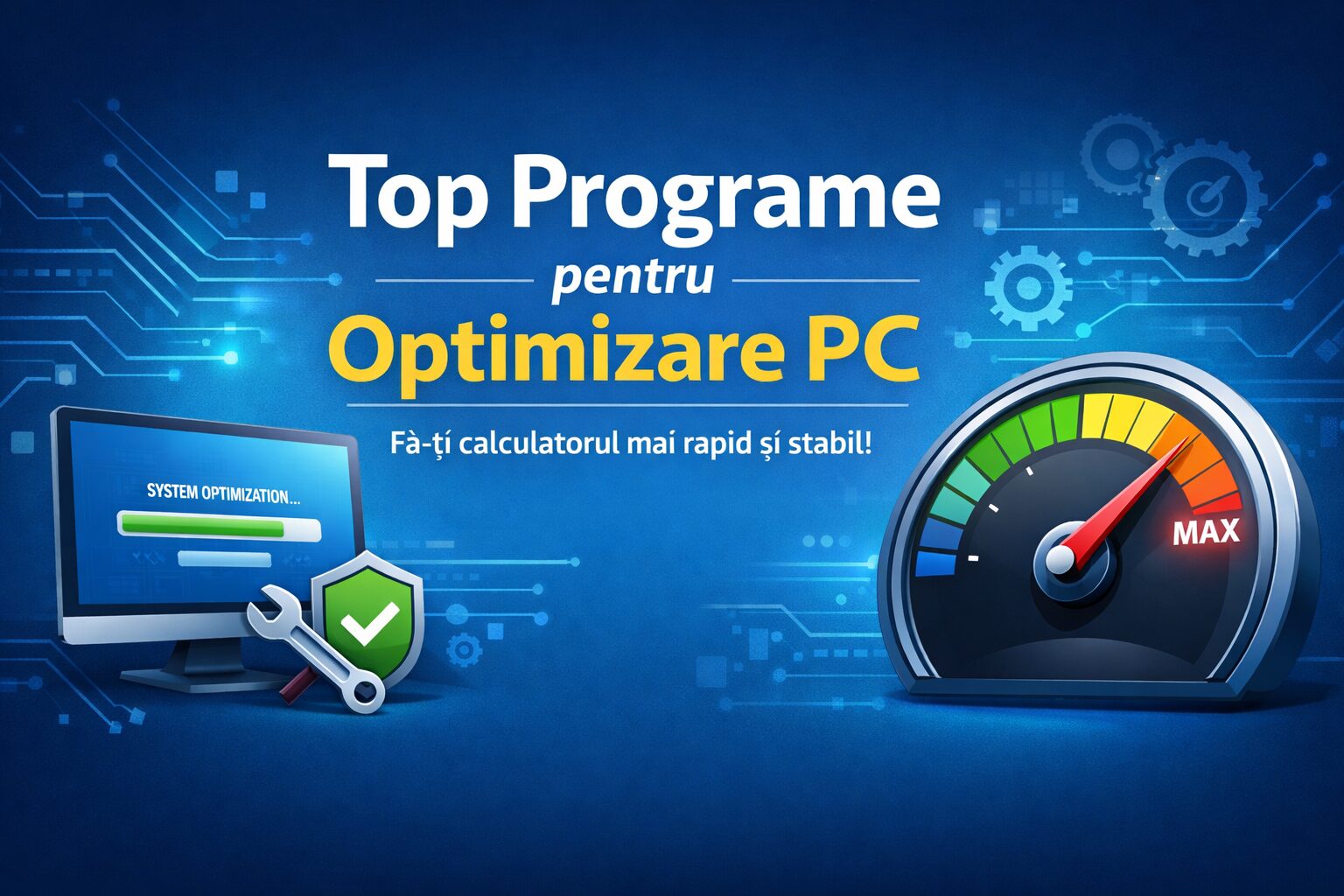 Top programe pentru optimizare PC în 2026 – fă-ți calculatorul mai rapid și mai stabil